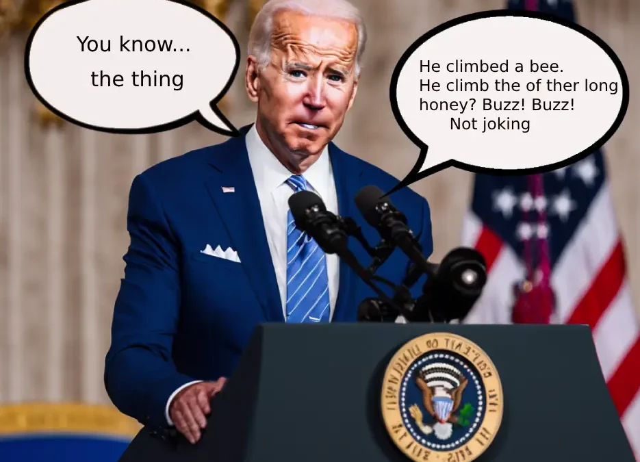 Biden confused and talking gibberish